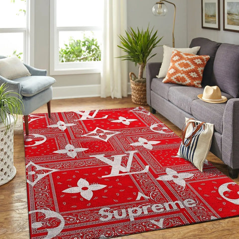 Supreme Lv Red Carpet Rug