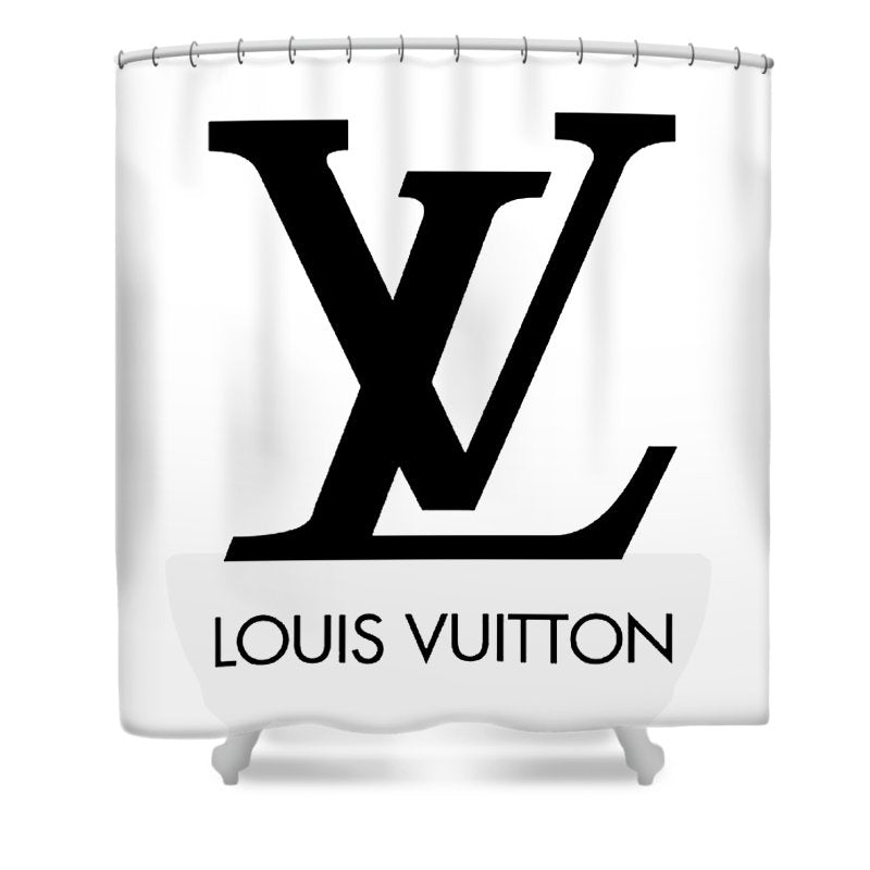 White Art New Louis Vuitton Shower Curtain