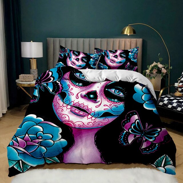 Purple Rose Halloween bed set