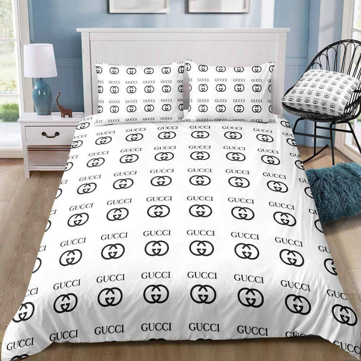 White Gucci bed set