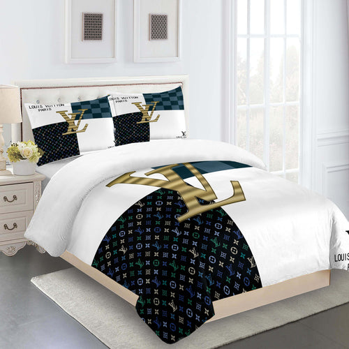 White Queen Louis Vuitton Bedding Set