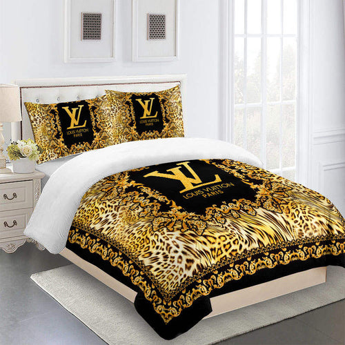 Louis Vuitton Pink Background Bedding Set Queen - REVER LAVIE