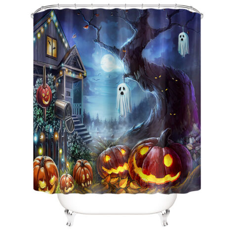 Pumpkin Halloween Shower Curtain