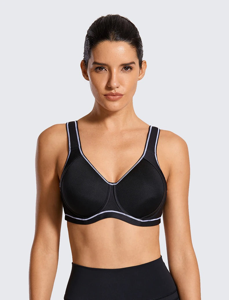 SYROKAN Women's High Impact Full Coverage Bounce Control Underwire