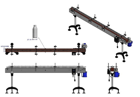 1” CONTAINER ON CONVEYOR