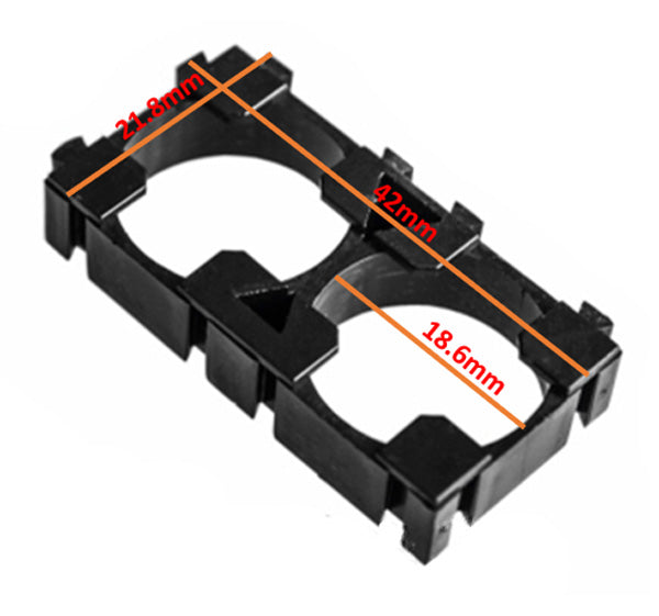 2 Section 18650 Lithium Battery Support Combination Fixed Bracket