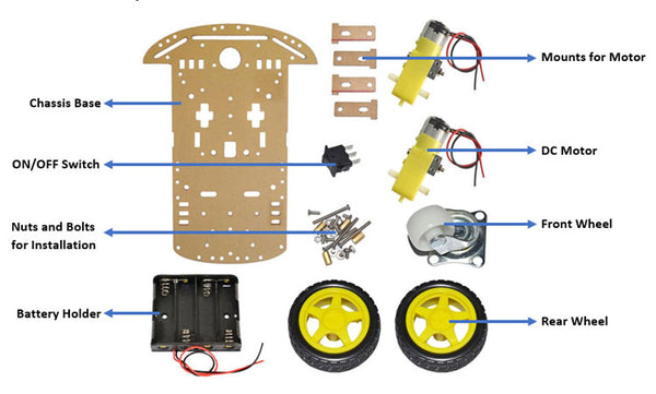 2WD Smart Robot Car Chassis Kit