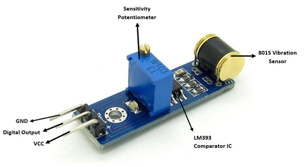 801S Vibration Sensor Module Pinout