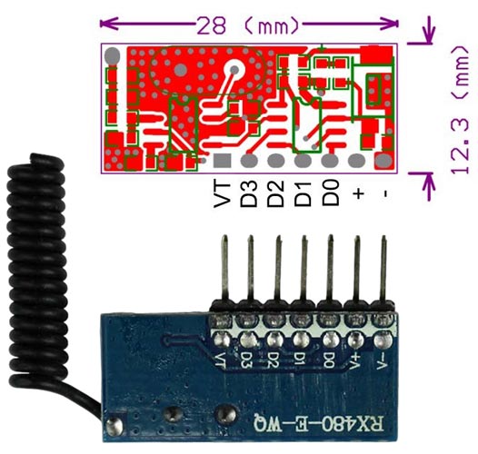 433 MHz RF Receiver Circuit