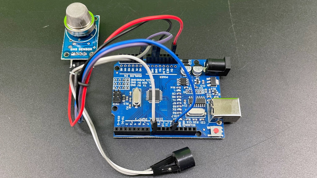 Arduino Gas Sensor Circuit Setup