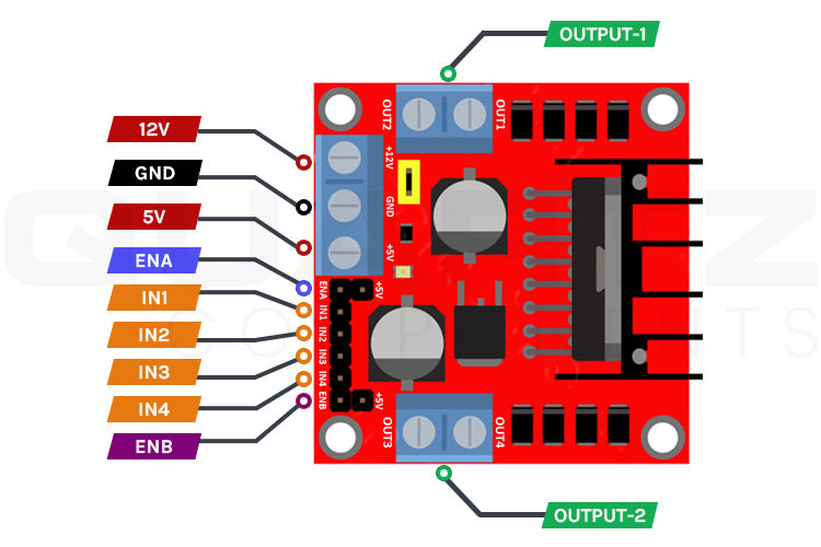 L298N Module Pinout