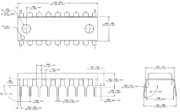 LM3914 Dimension and footprint