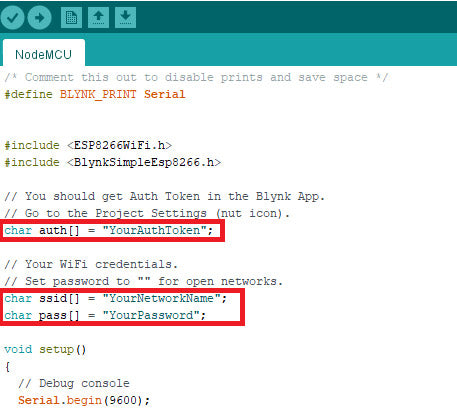Programming NodeMCU With Blynk