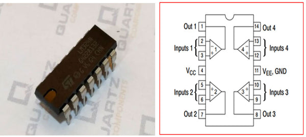 Low Power Quad Op-Amp IC