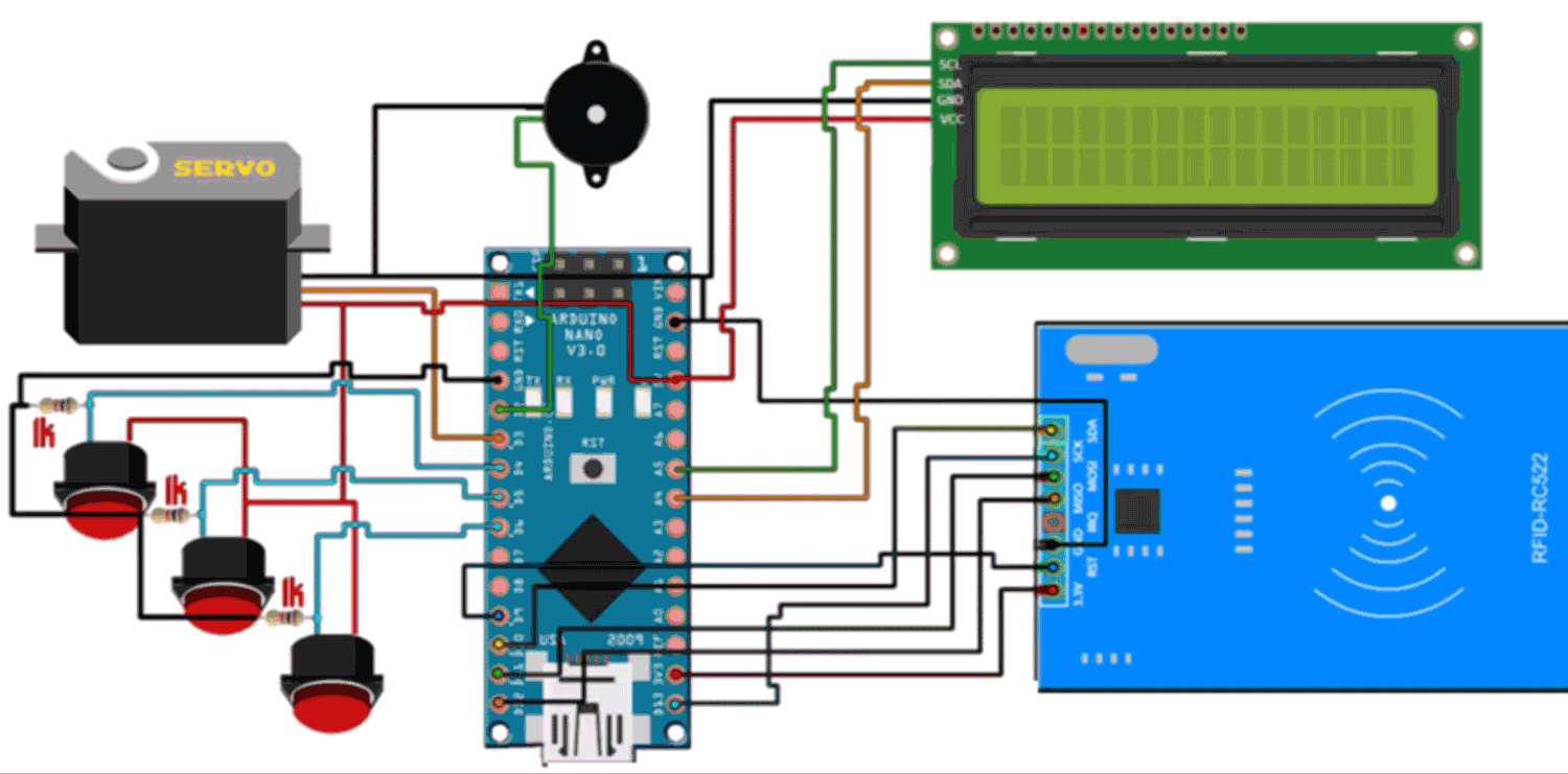 RFID Lock System Circuit Diagram