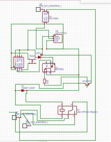 Circuit Diagram for Smart Plug with NFC
