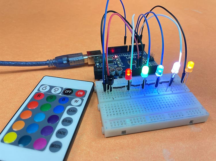 TSOP38238 IR Receiver with Arduino Uno