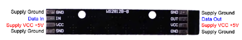 WS2812 8 Bit RGB LED (straight)