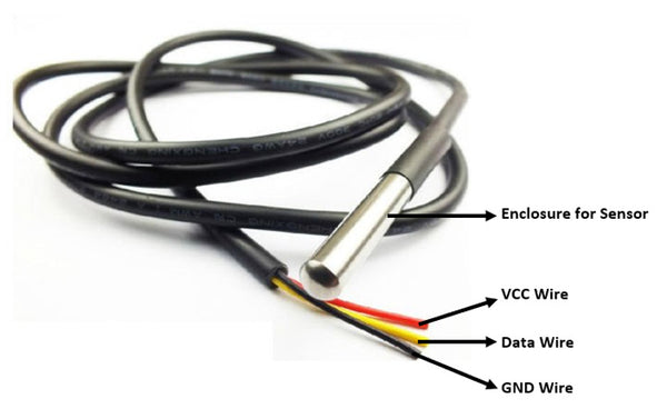 Ds18b20 Temperature Sensor Probe  Rf Wireless Temperature Sensor