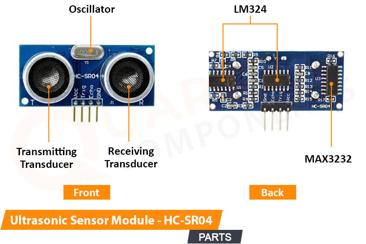 Ultrasonic Sensor HC-SR04 Parts
