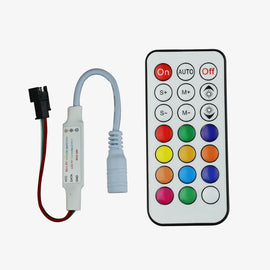 LEDwholesalers 12-Volt RGB Color-Changing Kit with Controller and IR  Remote, Power Supply, and LED Strip with Water-Resistant Silicone-Gel  Coating