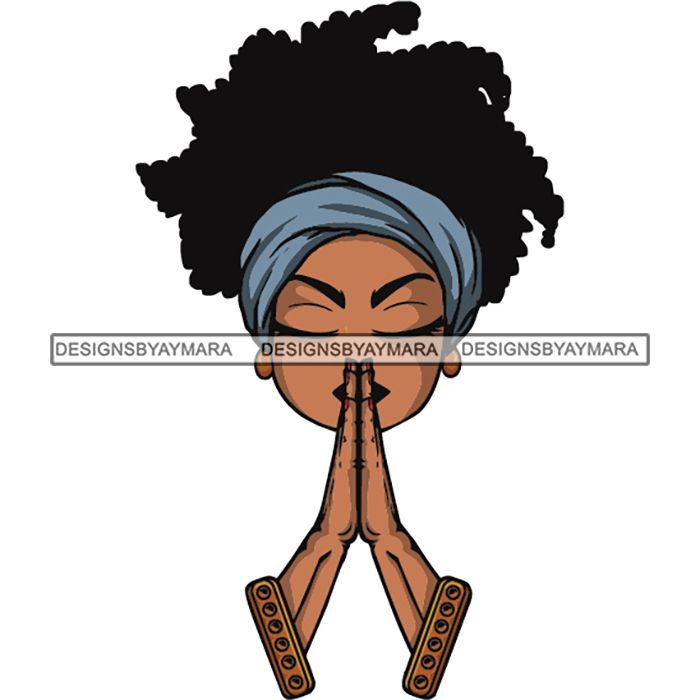 Download Afro Woman Praying Prayers God Lord Faith Religion SVG Vector Clipart - WomanofGodDesigns