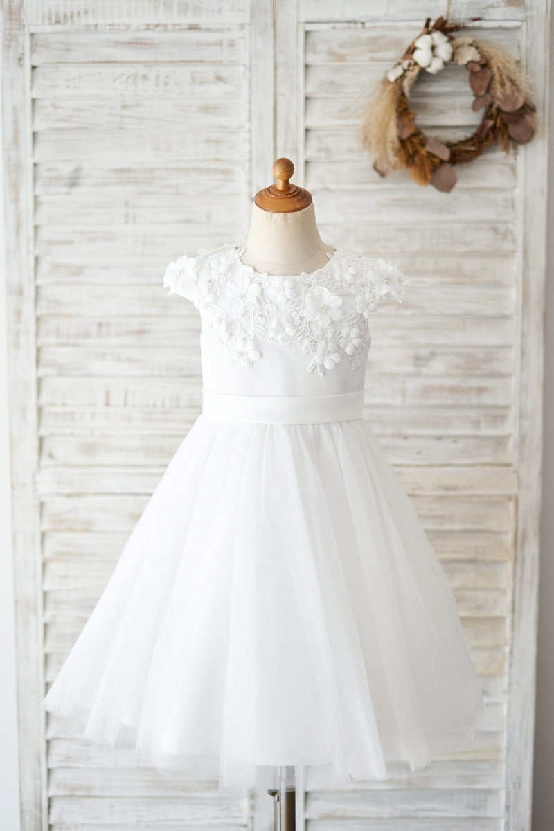 ivory flower girl dress