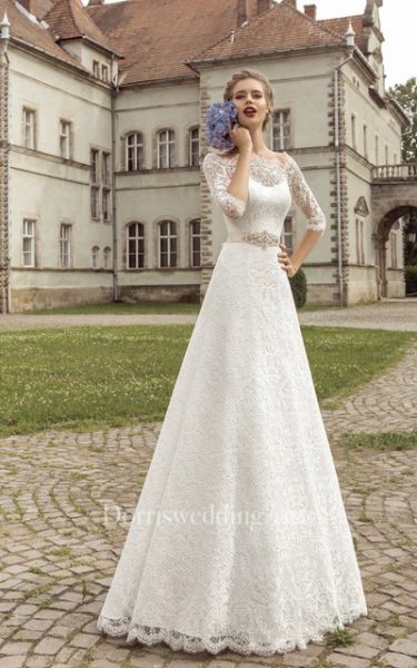 long wedding dress