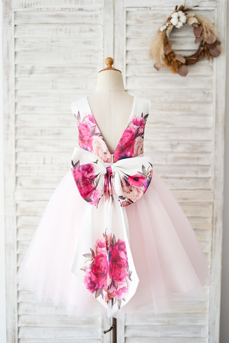 floral flower girl dress