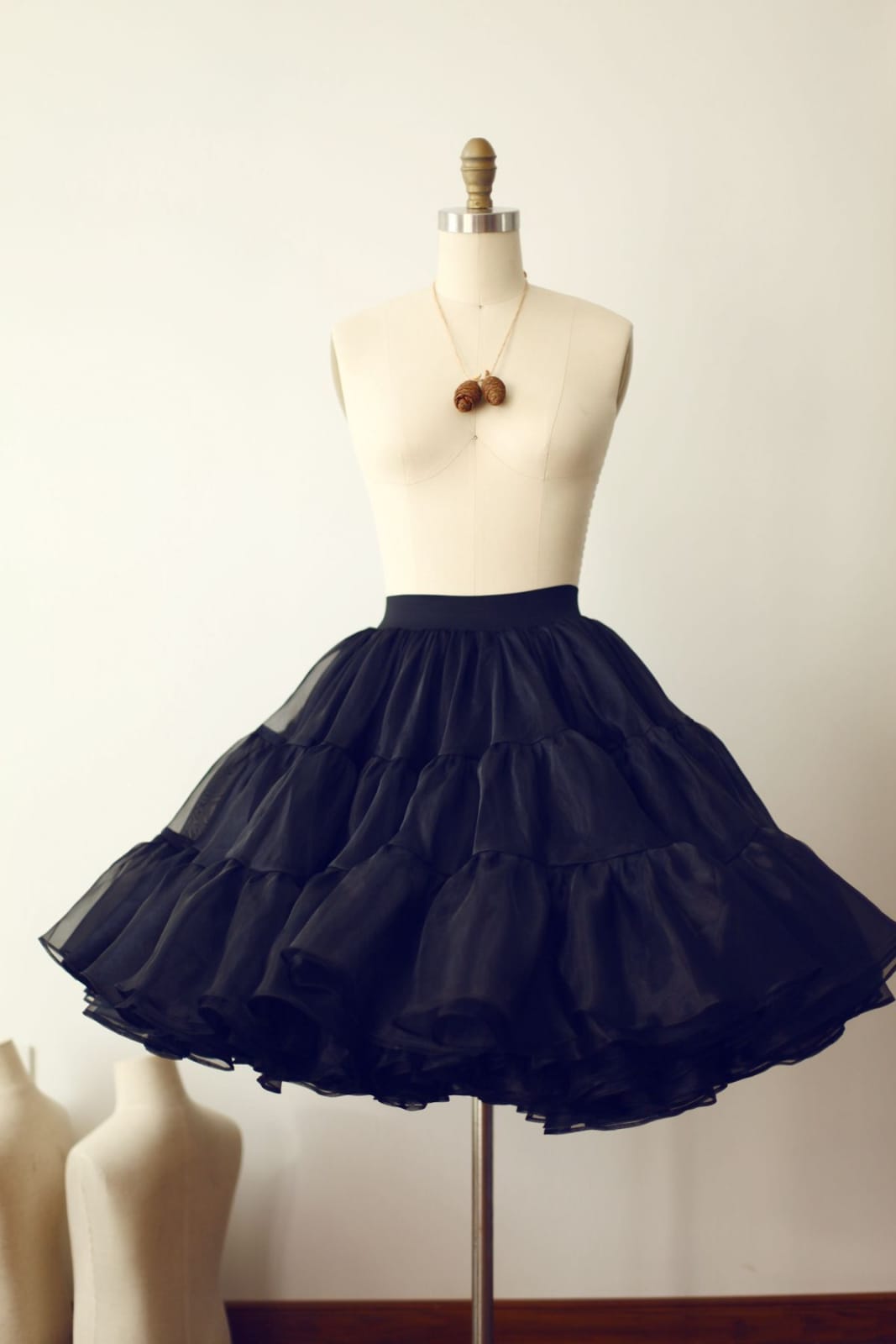 Black Organza Petticoat Underskirt Crinoline TUTU Skirt – Princessly