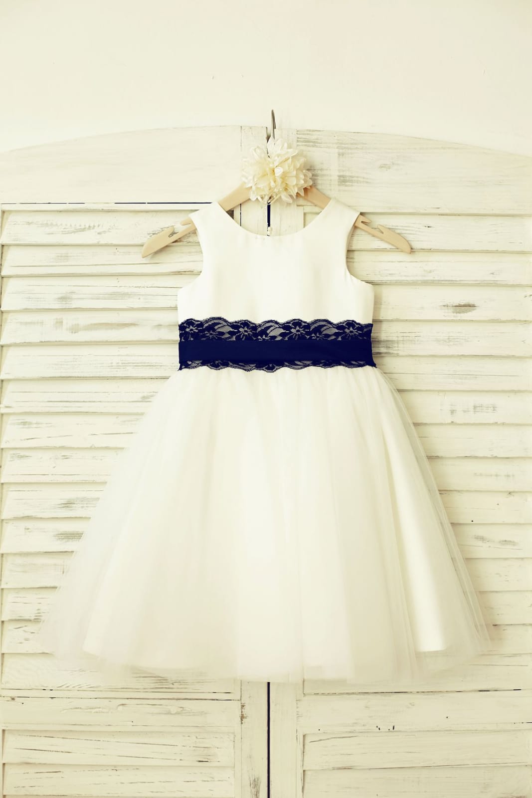 duchess satin flower girl dress