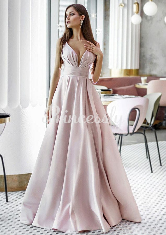 elegant satin gown