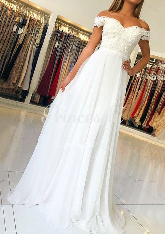 white wedding dress