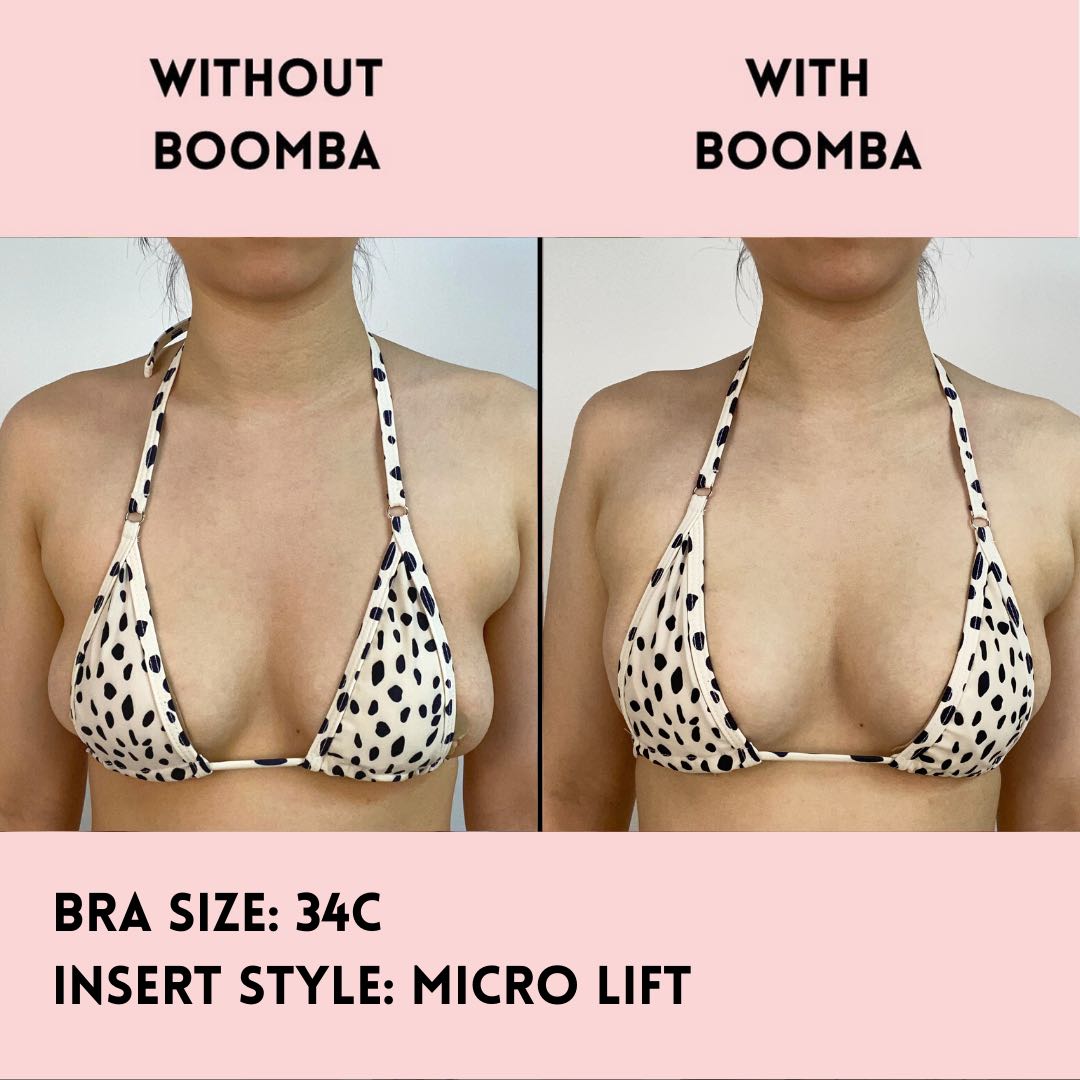 LELEBEAR Double Sided Sticky Bra, Boomba Bra Inserts, Self-Adhesive Bra  Pads Inserts, Boomba Sticky Silicone Triangle Push Up (1pcs) at   Women's Clothing store