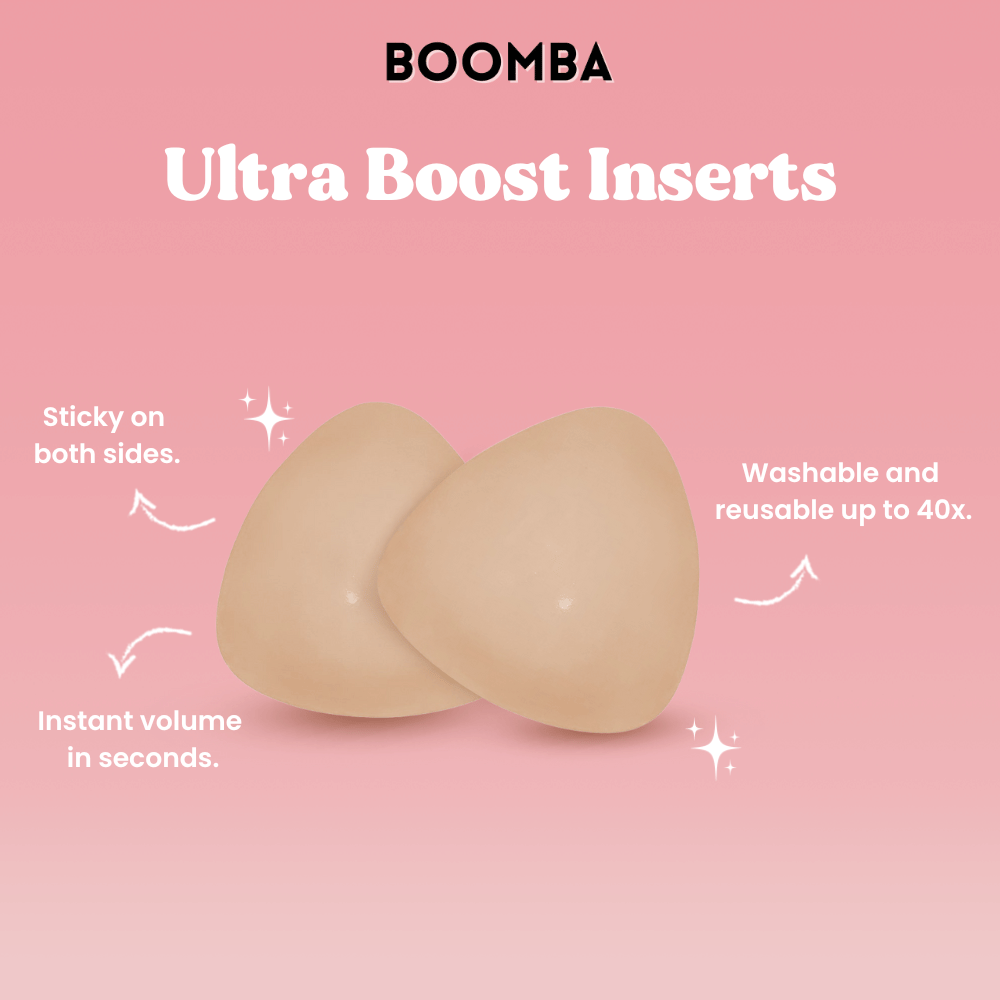 These BOOMBA double-sided sticky inserts help to push-up the girls and, review