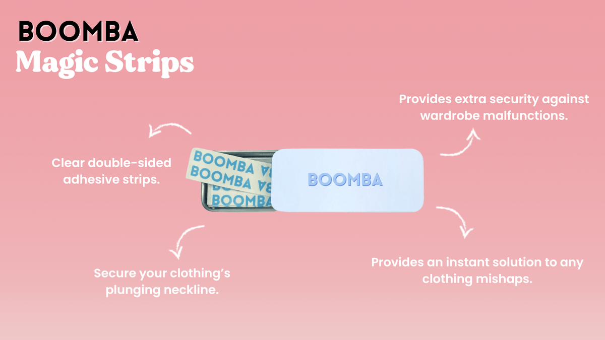 Boomba Magic Strips Clear Double Sided Adhesive