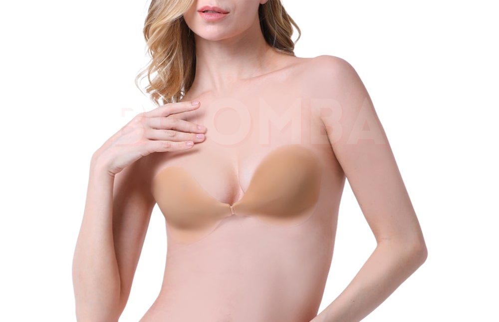 Invisible Strapless Bras for Women Push Up Seamless Bandeau Bra Wireless  Half Bras Backless Dresses Lingerie (Color : Gray, Size : 85/38A)