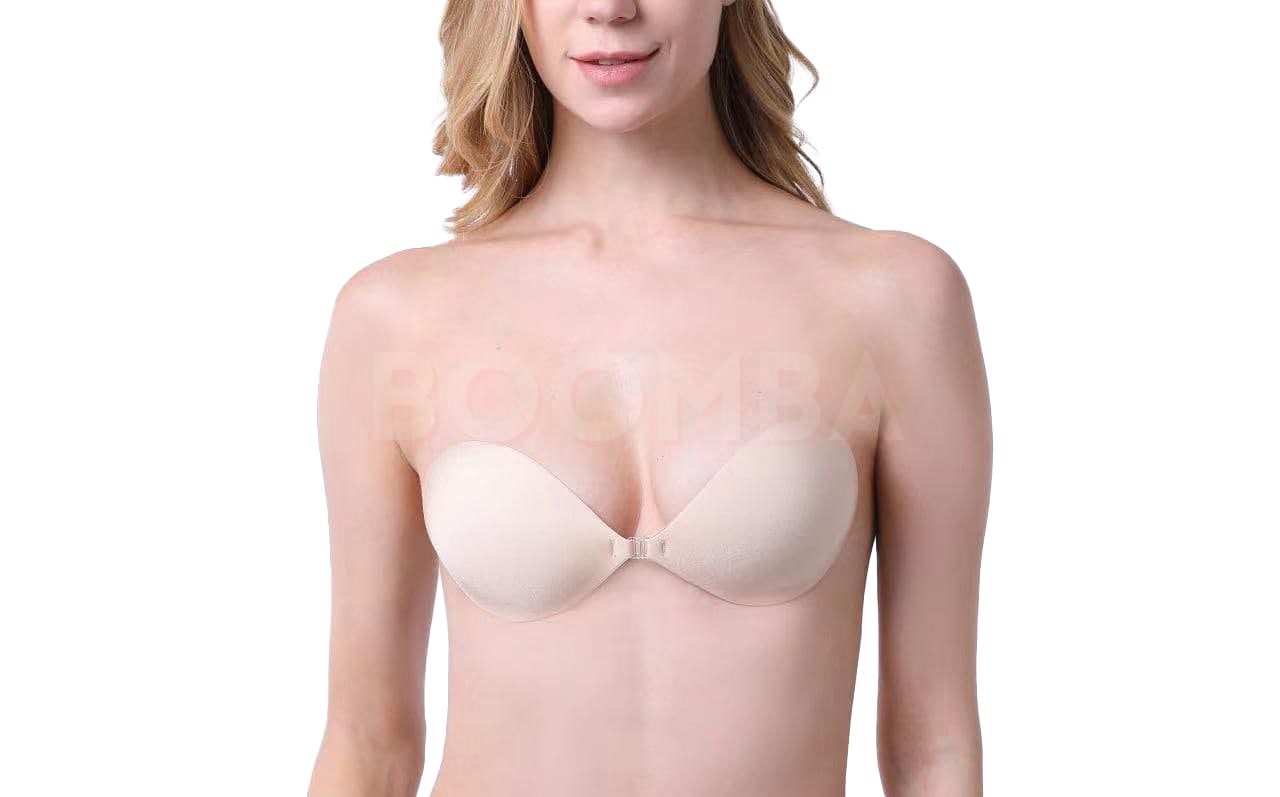 Women Bra Silicone Push-Up Backless Strapless Self-Adhesive Gel Magic Stick  Invisible Bra Beige For 38B 34C 36C 32D 38C 34D 36D 38D