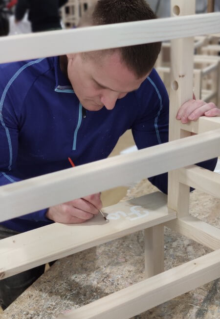 All of our Twin learning towers are handmade