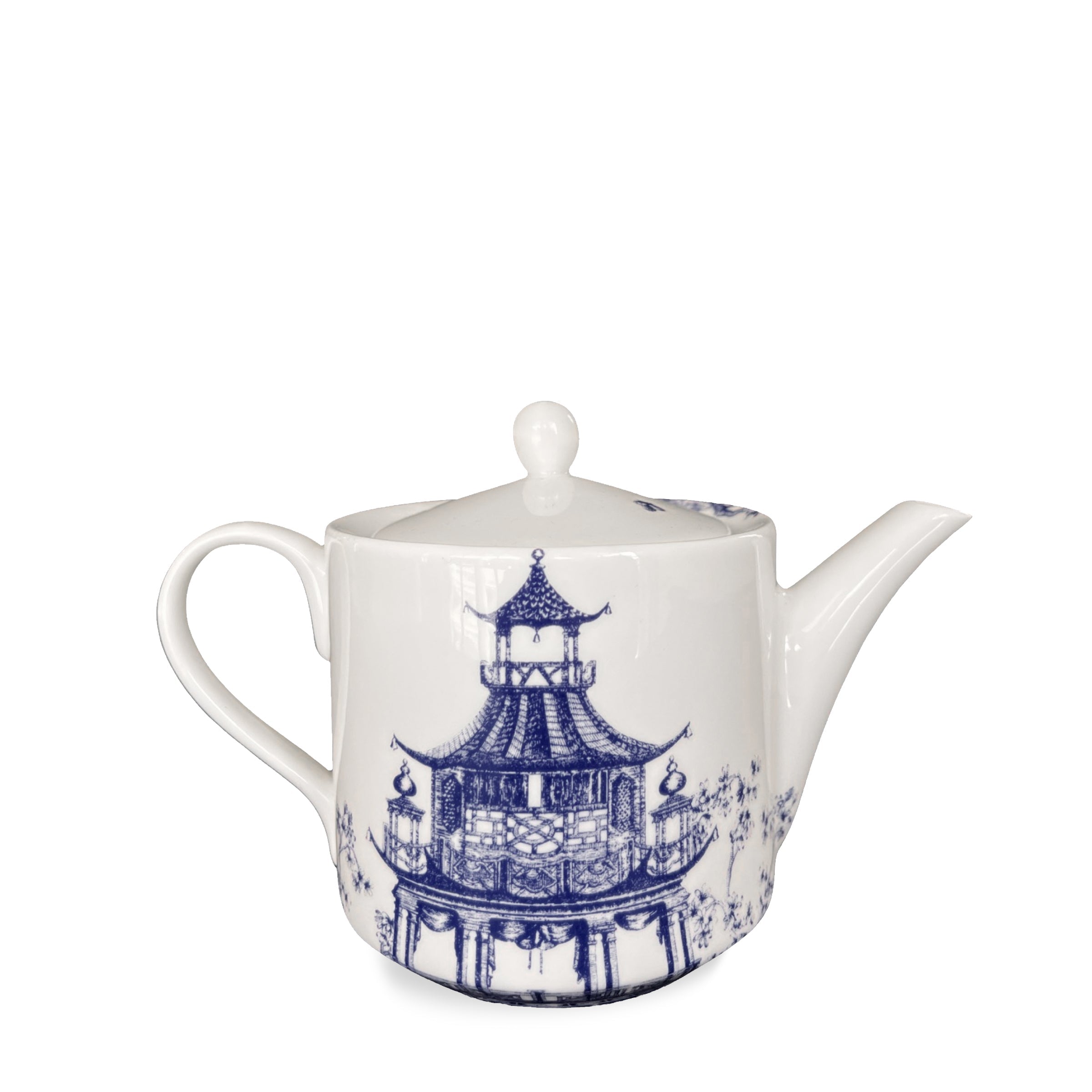 Chinoiserie Toile Petite Teapot
