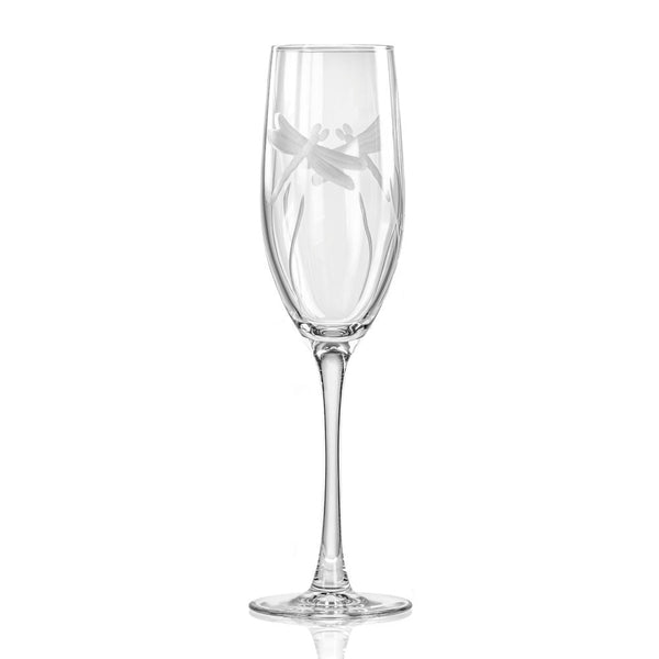 School of Fish 8.5oz Stemless Champagne Flute | Set of 4 | Rolf Glass