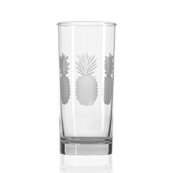 Rolf Glass Pineapple 12 oz. Clear White Wine Glass (Set of 4