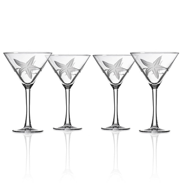 Rolf Sea Shore 7.5 oz Martini Glass - Set of Four