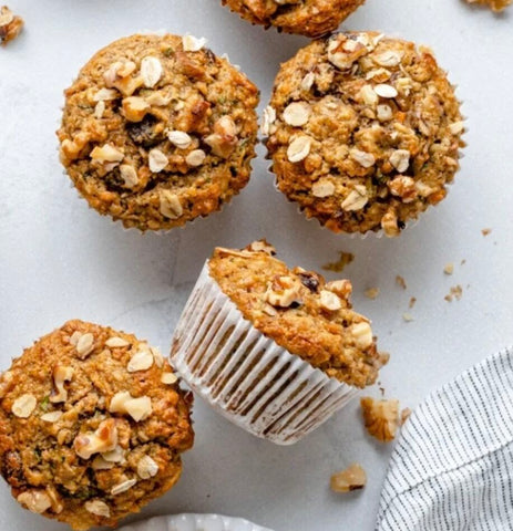 Healthy Carrot Zucchini Mini Muffins