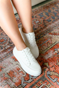 Take You Anywhere Platform Sneakers, White