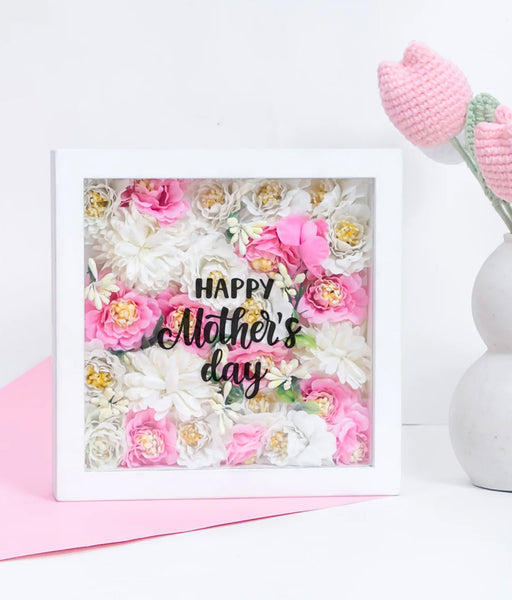 happy mother’s day flower frame