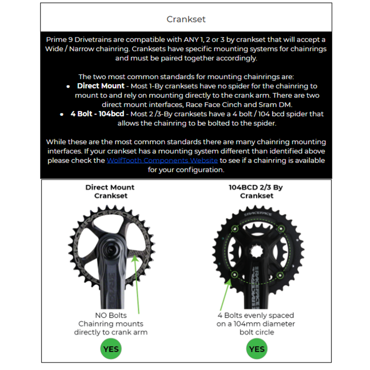 8 speed chainring