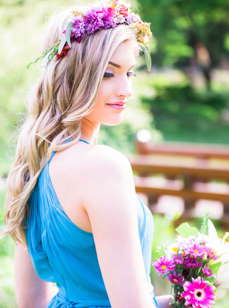 bridesmaid headpieces flowers