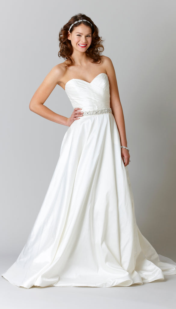 Stella York Spring 2015 - Belle The Magazine | Chiffon wedding gowns, Open  back wedding dress, Crystal wedding dresses