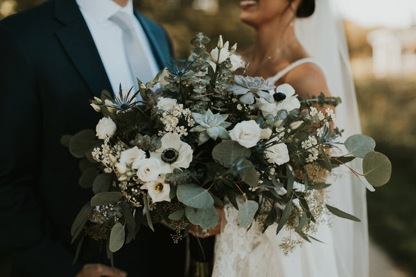 bridal bouquet portrait